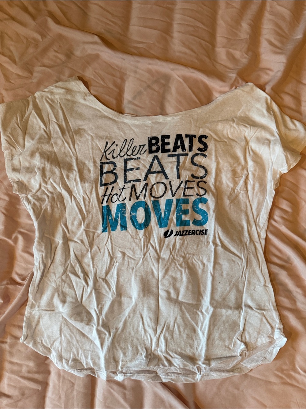 Women’s White Graphic Tee - Killer Beats Moves